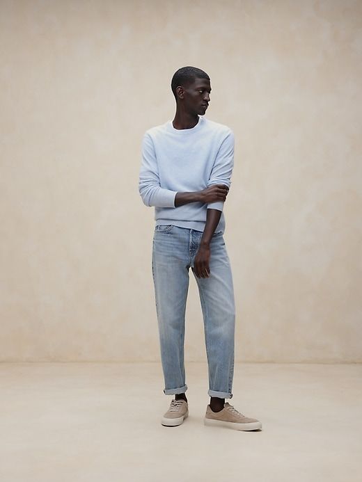 Cashmere-Linen Crew-Neck Sweater sold by Banana Republic product image thumbnail 5