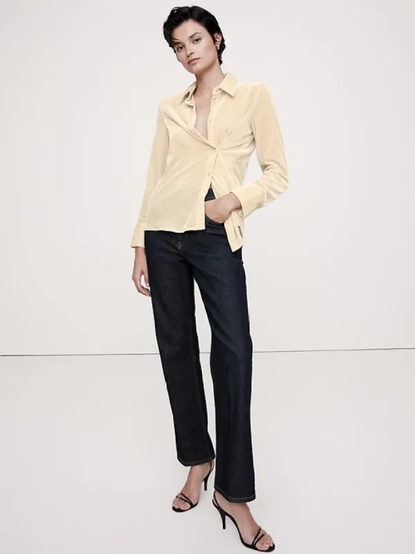 Velvet Wrap Shirt sold by Banana Republic