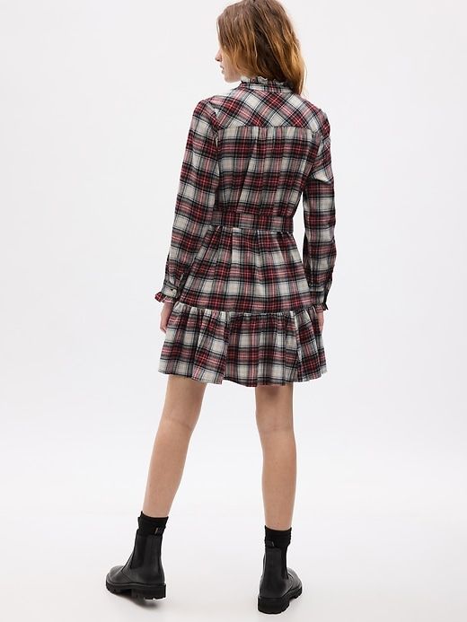 Plaid Tiered Mini Dress sold by GAP product image thumbnail 3