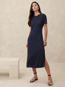 Crepe Midi T-Shirt Dress sold by Banana Republic