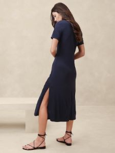 Crepe Midi T-Shirt Dress sold by Banana Republic