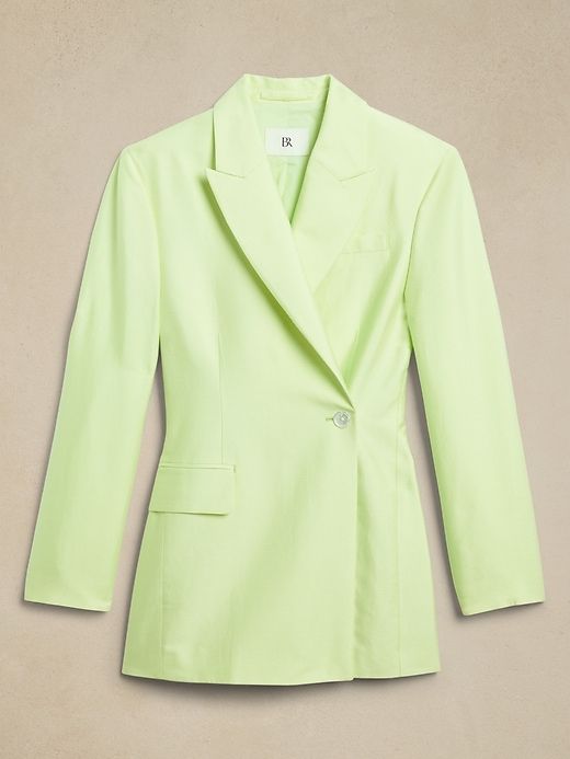 Hourglass Italian Viscose-Linen Blazer sold by Banana Republic product image thumbnail 4