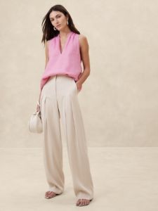 Pauline Linen Top sold by Banana Republic