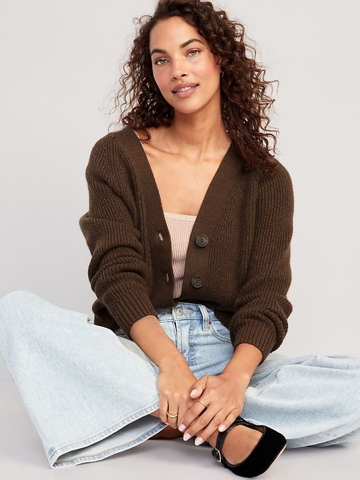 Shaker-Stitch Cardigan Sweater for Women sold by GAP product image thumbnail 3