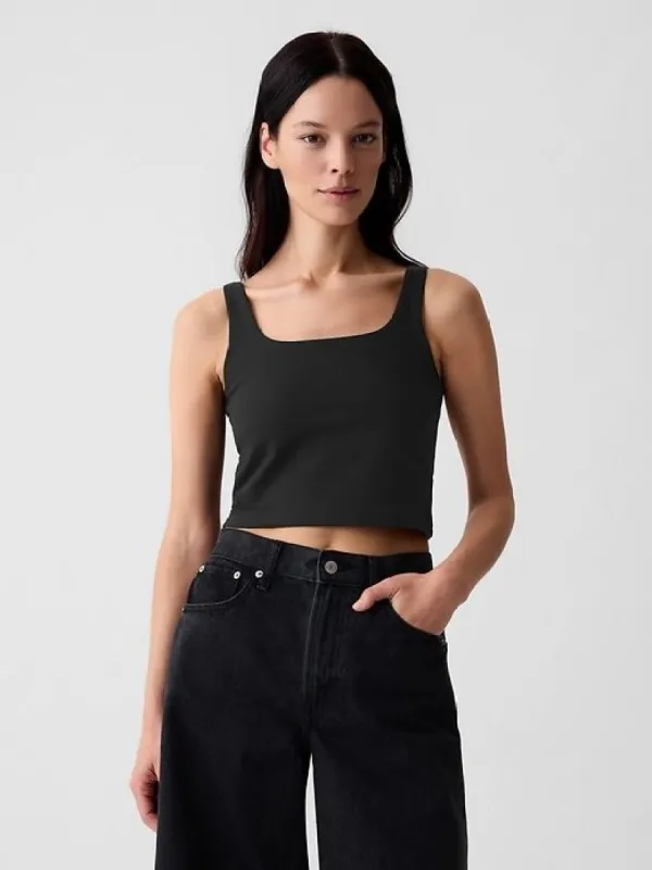 Compact Jersey Cropped Tank Top sold by GAP