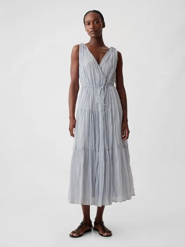 Pleated Tiered Maxi Dress sold by GAP