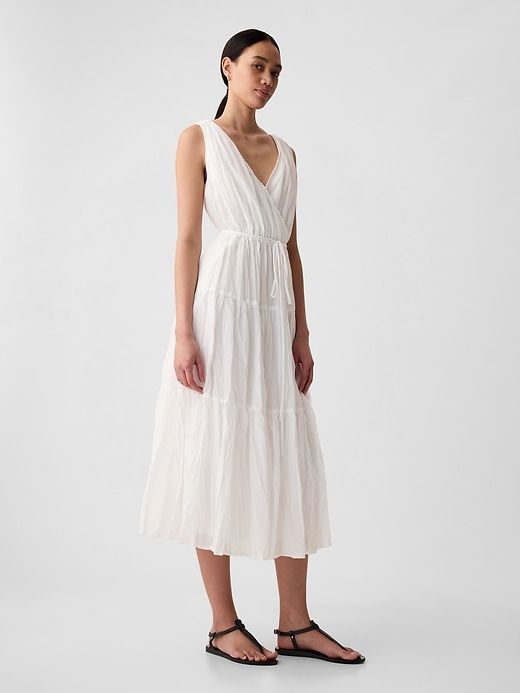 Pleated Tiered Maxi Dress sold by GAP product image thumbnail 3