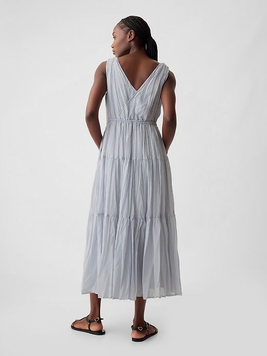 Pleated Tiered Maxi Dress sold by GAP product image thumbnail 5