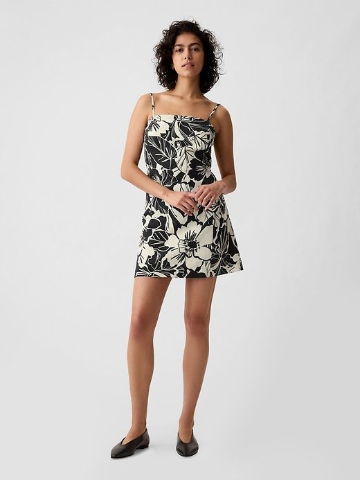 Linen-Blend Mini Dress sold by GAP