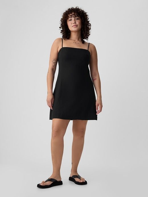 Linen-Blend Mini Dress sold by GAP product image thumbnail 4