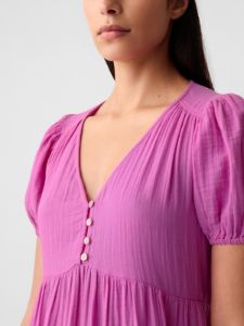 Crinkle Gauze Midi Dress sold by GAP
