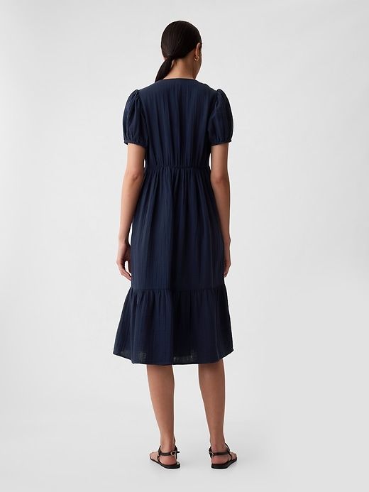 Crinkle Gauze Midi Dress sold by GAP product image thumbnail 2