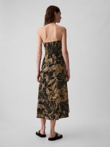Linen-Blend Midi Dress sold by GAP