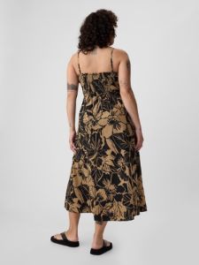 Linen-Blend Midi Dress sold by GAP