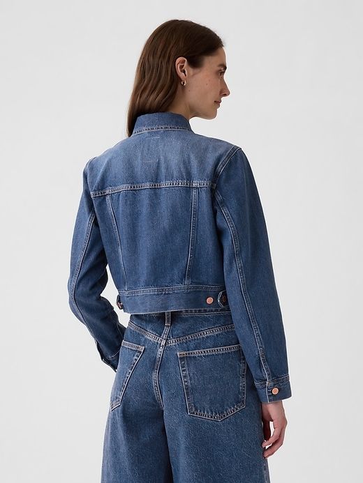 Cropped Denim Jacket sold by GAP product image thumbnail 2