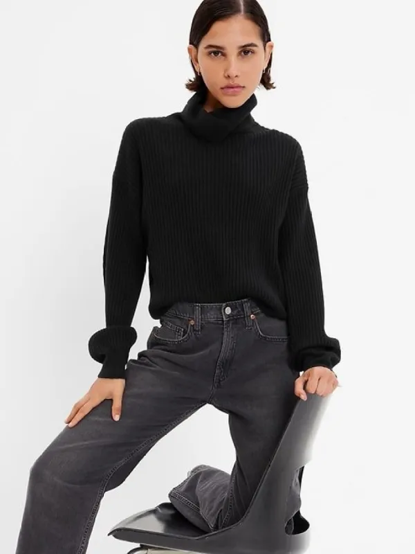 CashSoft Rib Turtleneck Sweater sold by GAP