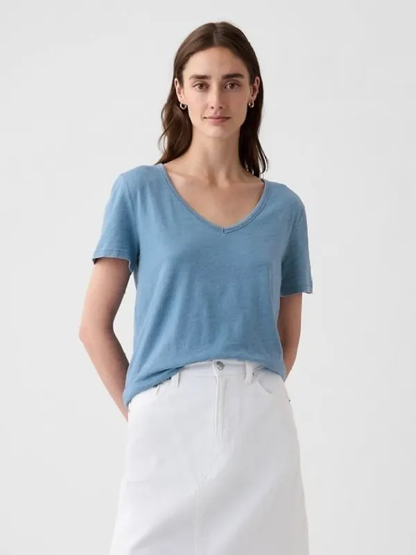 Vintage Indigo V-Neck T-Shirt sold by GAP