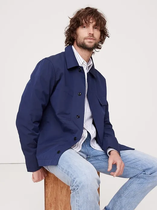 Water-Resistant Shirt Jacket sold by Banana Republic product image thumbnail 3