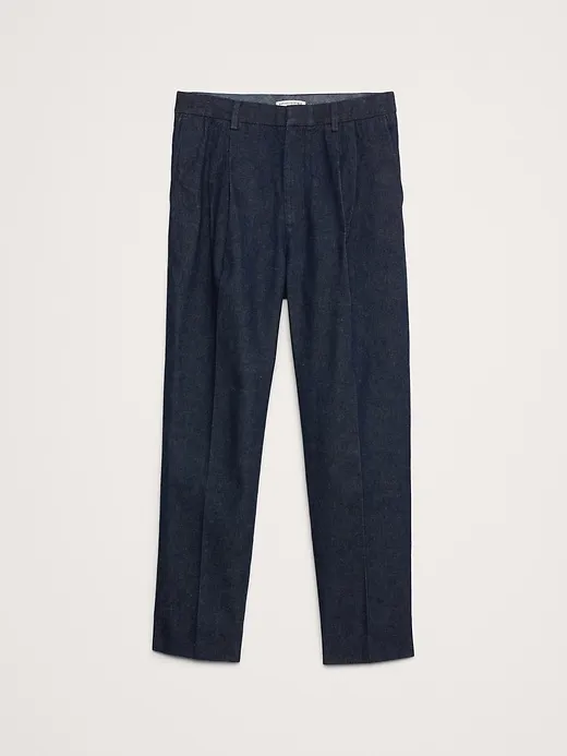 Straight Pleated Cropped Jean sold by Banana Republic product image thumbnail 4
