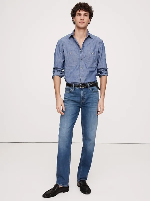 Straight Luxe Traveler Jean sold by Banana Republic