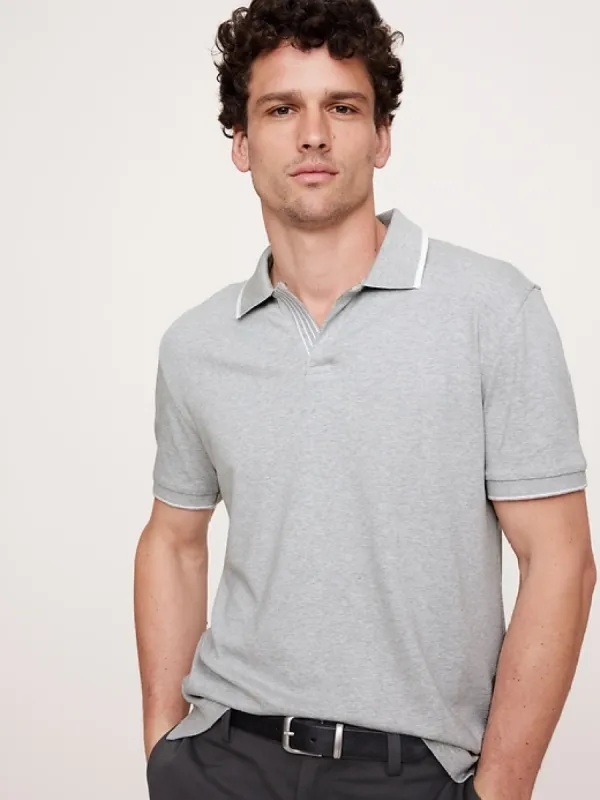 Slim Luxury-Touch Polo sold by Banana Republic