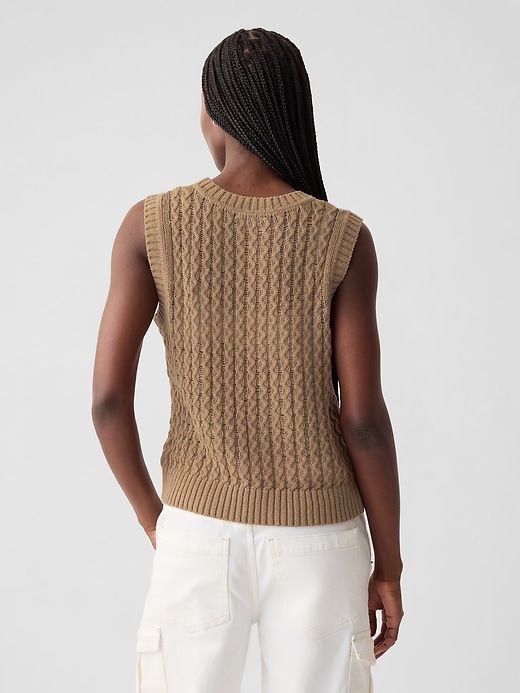Linen-Cotton Textured Tank Top sold by GAP product image thumbnail 2