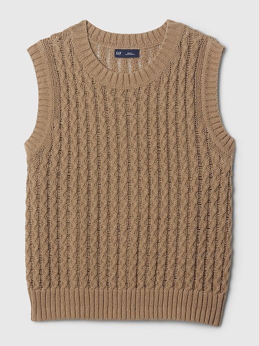 Linen-Cotton Textured Tank Top sold by GAP product image thumbnail 5