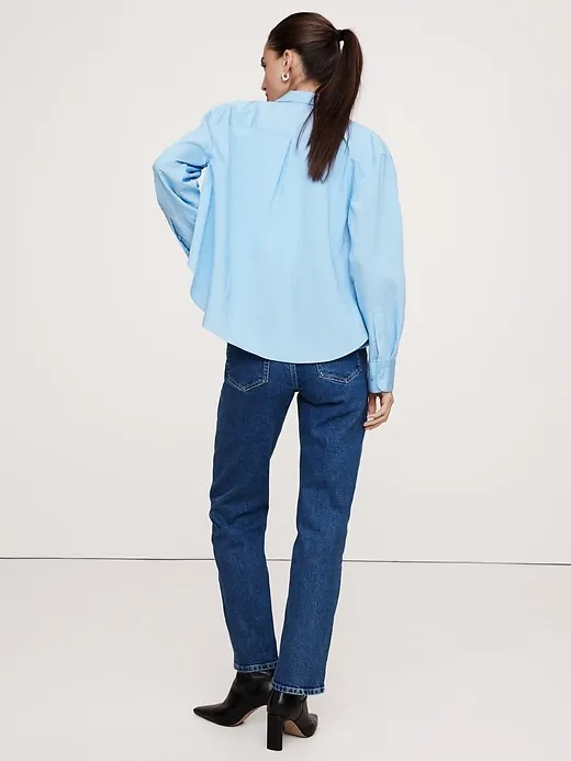 Oversized Side-Split Shirt sold by Banana Republic product image thumbnail 2