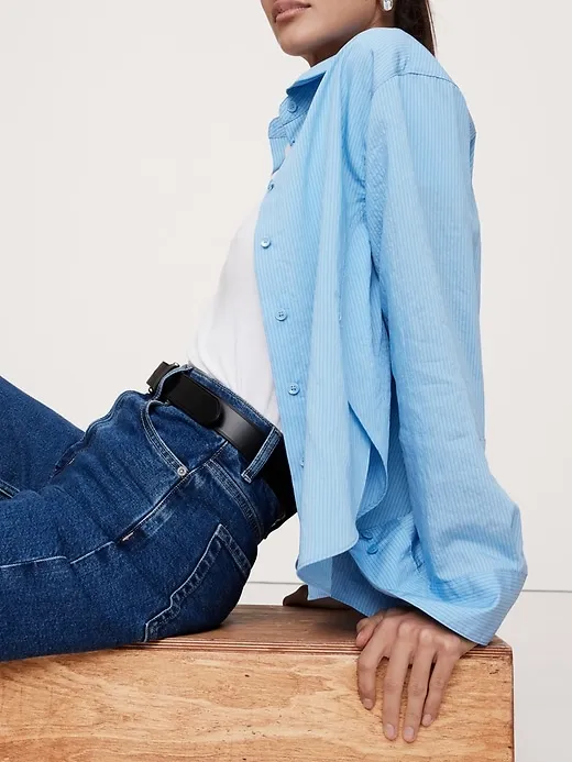 Oversized Side-Split Shirt sold by Banana Republic product image thumbnail 3