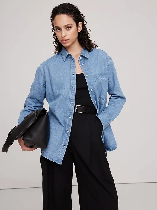 The Everyday Denim Western Shirt sold by Banana Republic