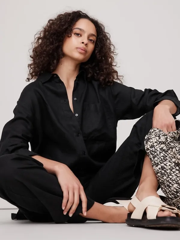 The Oversized Linen Shirt sold by Banana Republic