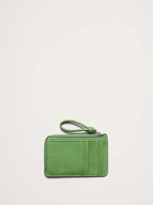 Leather Zip Card Holder sold by Banana Republic