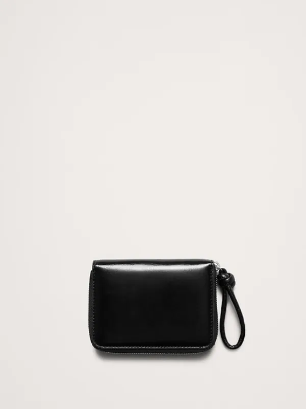 Italian Leather Zip Mini Wallet sold by Banana Republic