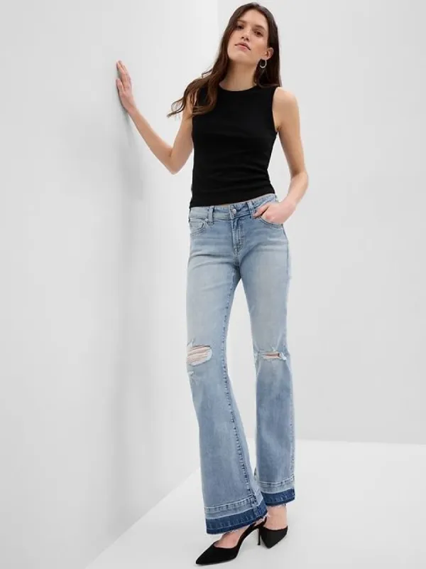 Low Rise '70s Flare Jeans sold by GAP