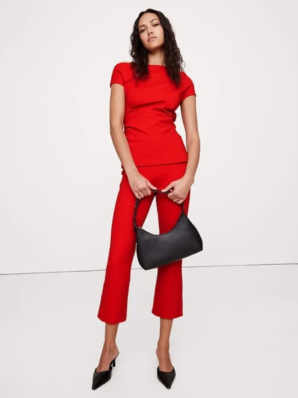 Everywhere Ponte One-Shoulder Top sold by Banana Republic