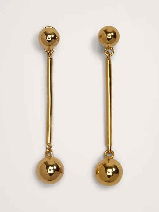 Small Barbell Drop Earrings sold by Banana Republic product image thumbnail 2