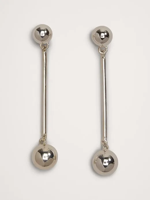 Small Barbell Drop Earrings sold by Banana Republic product image thumbnail 3