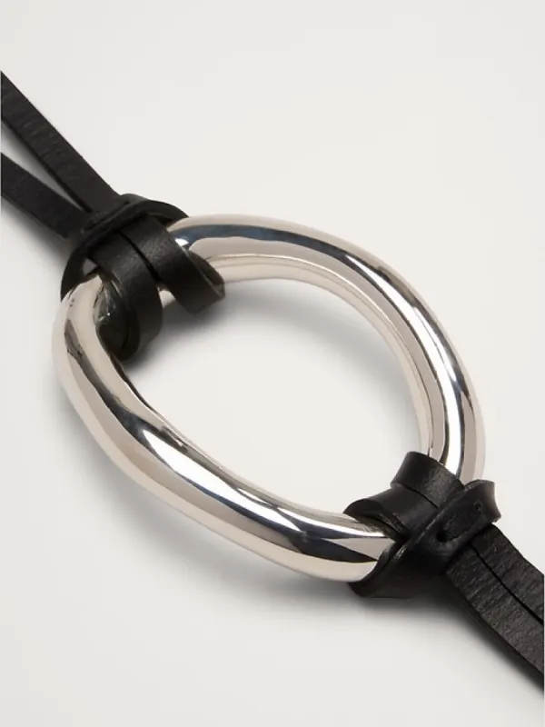 Leather Oval Bracelet sold by Banana Republic
