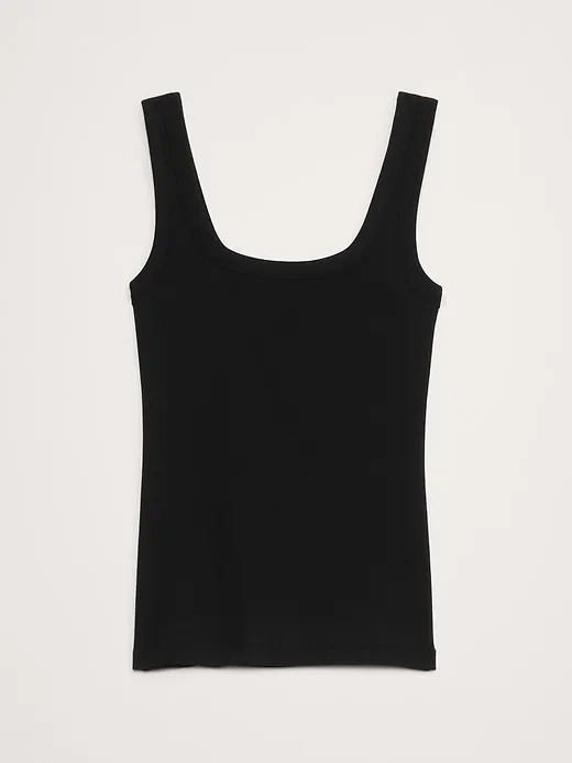 Ribbed Square-Neck Tank sold by Banana Republic product image thumbnail 4