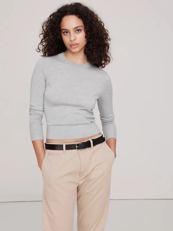 Lightweight Merino Crew-Neck Sweater sold by Banana Republic