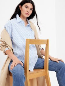 Maternity Inset Panel Cheeky Straight Jeans sold by GAP