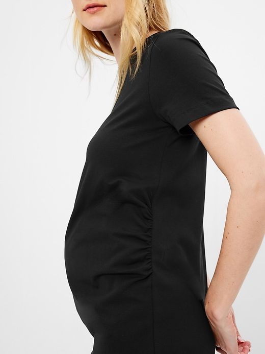 Maternity Ruched T-Shirt Dress sold by GAP product image thumbnail 3