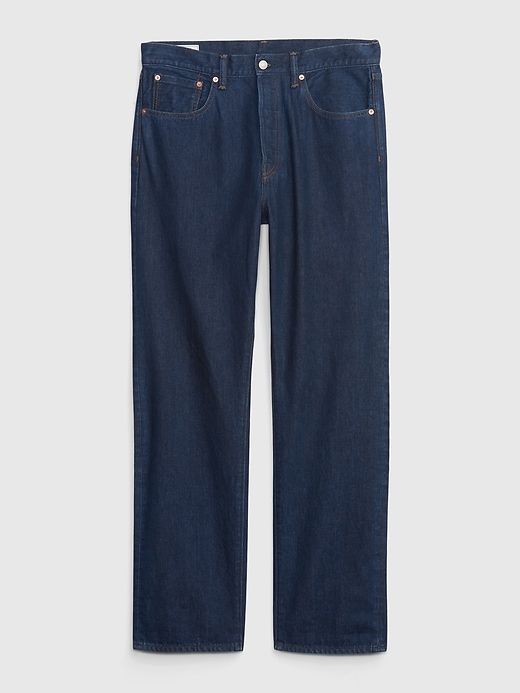 Organic Cotton Button Fly '90s Original Straight Fit Jeans sold by GAP product image thumbnail 4