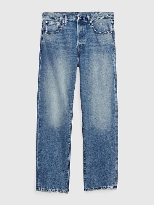 Organic Cotton Button Fly '90s Original Straight Fit Jeans sold by GAP product image thumbnail 4