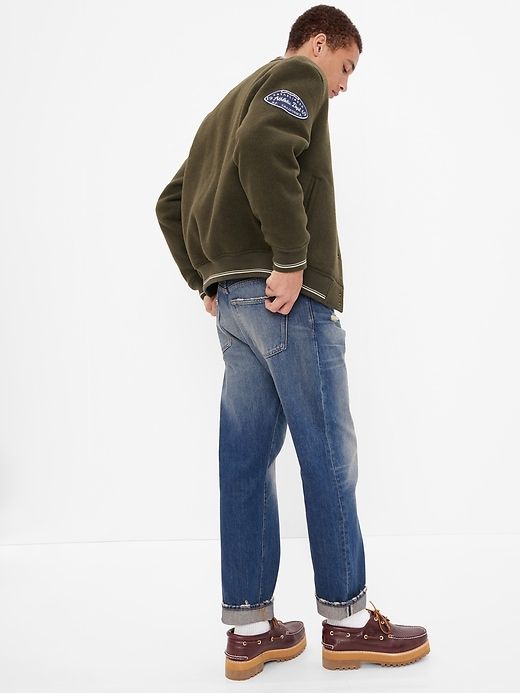 Organic Cotton Button Fly '90s Original Straight Fit Jeans sold by GAP product image thumbnail 2