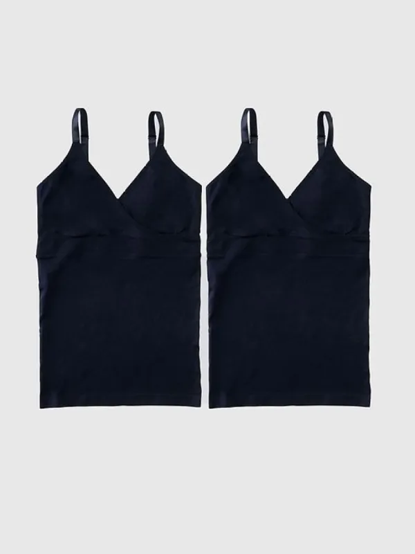 Ingrid and Isabel Basics Maternity Seamless Crossover Nursing Cami 2 Pack made by GAP