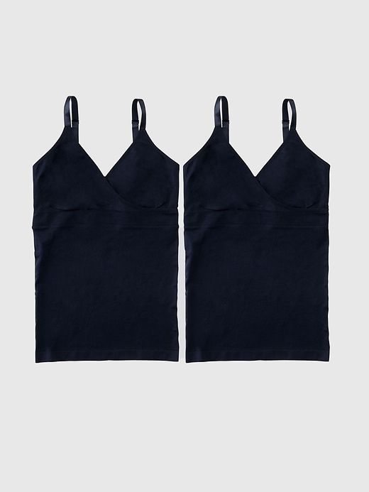 Ingrid and Isabel Basics Maternity Seamless Crossover Nursing Cami 2 Pack sold by GAP