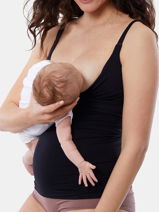 Ingrid and Isabel Basics Maternity Seamless Crossover Nursing Cami 2 Pack sold by GAP product image thumbnail 5