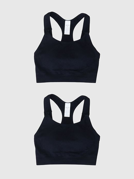 Ingrid and Isabel Basics Maternity Seamless Nursing Sports Bra 2 Pack sold by GAP