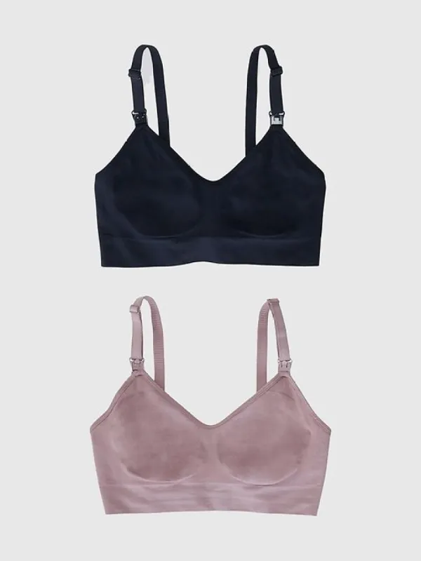 Ingrid and Isabel Basics Maternity Seamless 2 in 1 Nursing and Pumping Bra 2 Pack sold by GAP